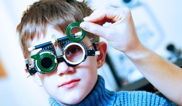 prueba ocular en niños