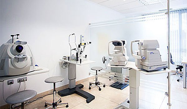 Sala de Optometría para pruebas oculares