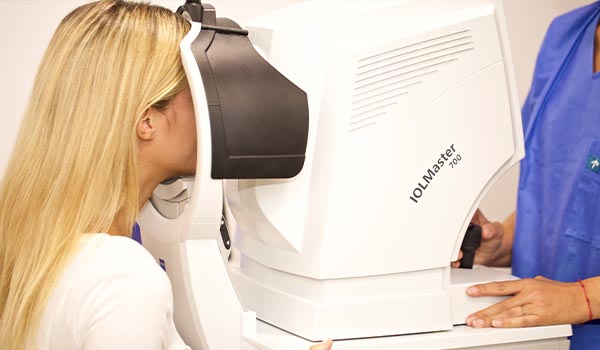 Biometría ocular prueba